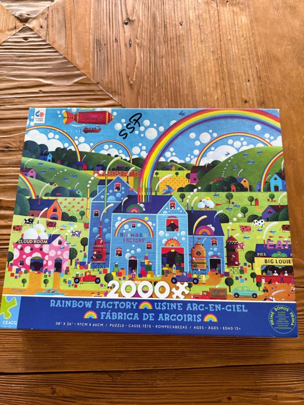 Rainbow Factory 2000-Piece Jigsaw Puzzle - Colorful Multicolor